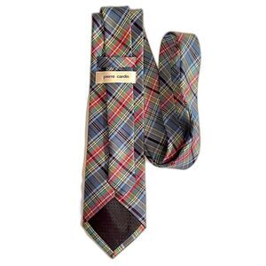 Pierre Cardin Neck Tie, Striped, Blue Green Red Yellow‎ Business Professional